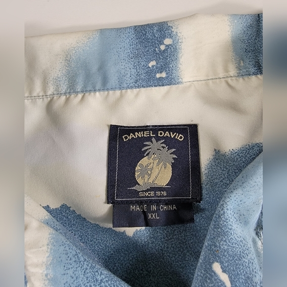 Daniel David Men's Hawaiian shirt WOODY CAR AND SURFBOARD print XXL 2XL - Picture 4 of 7